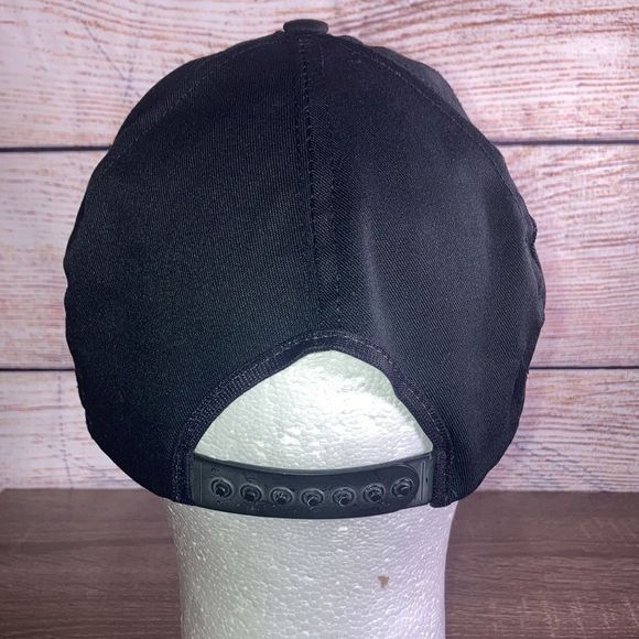 Vintage Mens Black & Gold 50th Anniversary WW II Trucker Hat - Picture 6 of 12